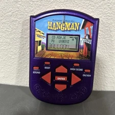 Hangman Electronic Handheld Game Milton Bradley Company Tested, Works 1995