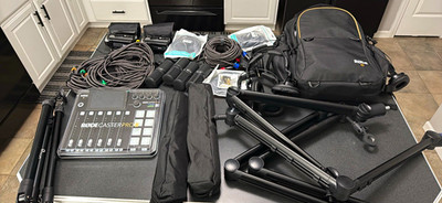 RØDE RODECaster Pro Audio Production Bundle w/ Microphone, Headphones, Case