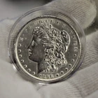 1896 US Morgan Silver Dollar $1 AU (Cleaned)