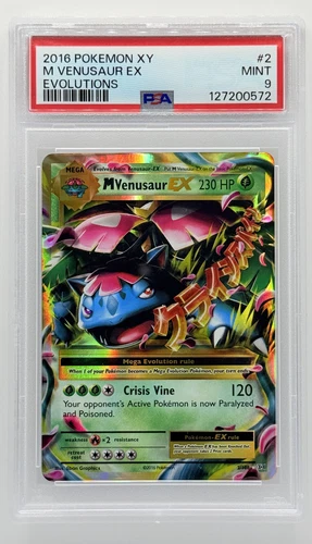 2016 Pokemon M Venusaur EX 2/108 Evolutions PSA 9