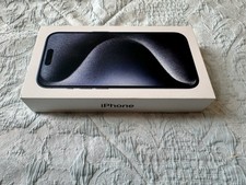 Two Empty Box ONLY Apple iPhone 15 Pro Max Blue Titanium 256GB