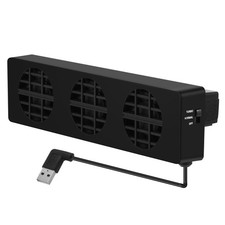 Bewinner USB Cooling Fan Base Stand Dock for Game Console - 3 Fans Cooler Hol...
