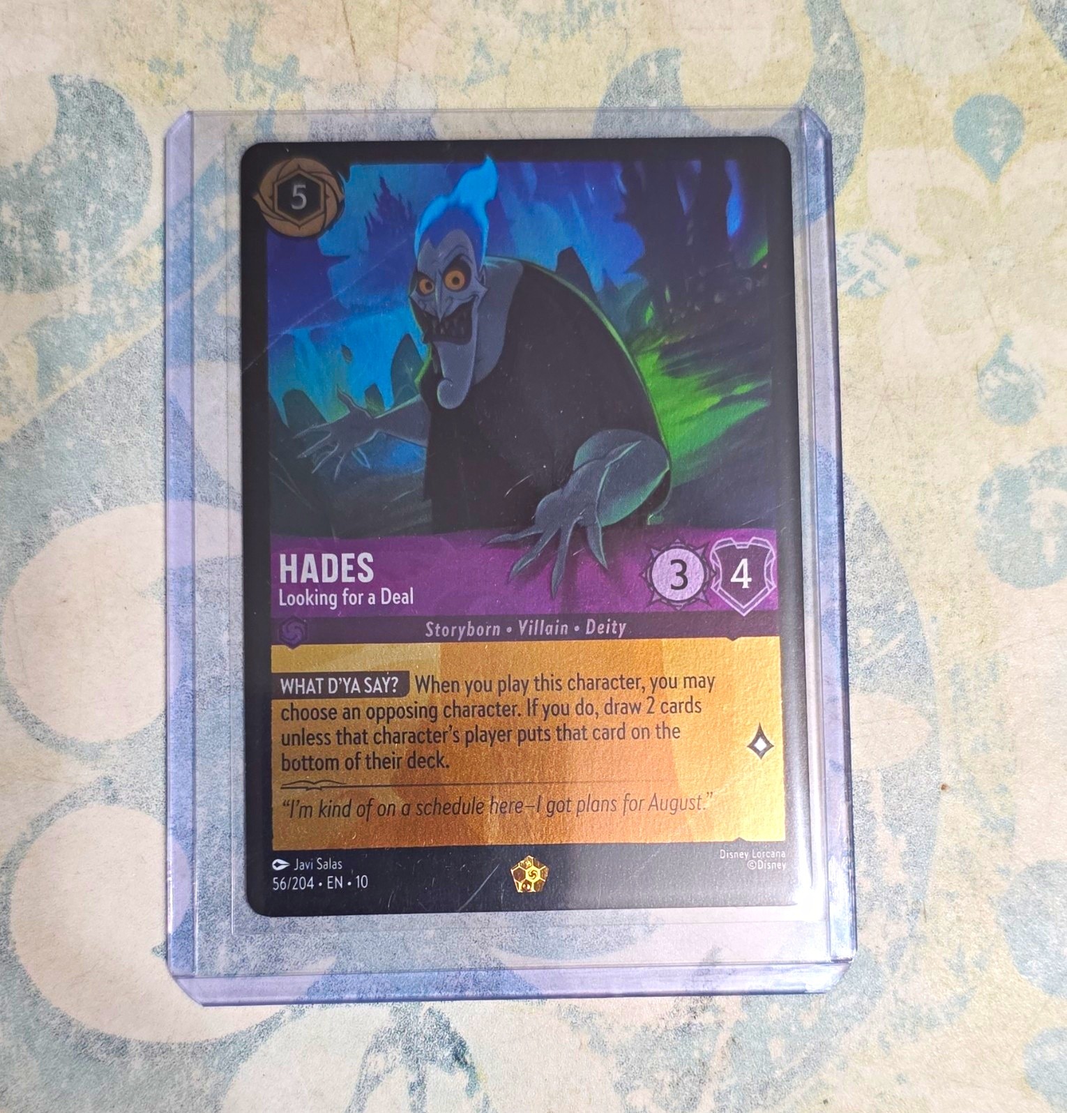 Hades - Looking for a Deal 56/204 Lorcana Legendary Foil 1st