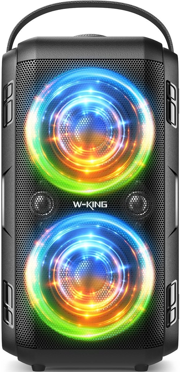 W-KING ポータブルパーティースピーカー T9-2 2本セット T9-2 - Bass up & 105dB Huge Sound | Custom EQ Setting | RGB
