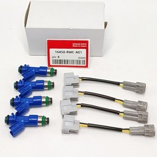 Oem 4 New 410cc Fuel Injectors 16450-rwc-a01 For Rdx Rsx Tsx Integra Civic Oem 4 New 410cc Fuel Injectors 16450-rwc-a01 For Rdx Rsx Tsx Integra Civic