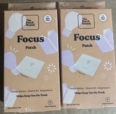 The Patch Brand Vitamin Focus Patch - 30 Clear Patches 03/2027 WORKS!!