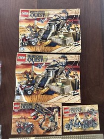 LEGO Pharaoh's Quest: Scorpion Pyramid (7327)  (7325) (7306) Lot amset Ra Anubis