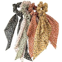 5 StüCk Haargummi Mit Schleife, Pferdeschwanz, Chiffon, Haargummi Im