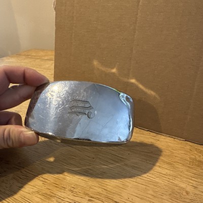 Antique Vintage Silver Monogramed Hair Brush
