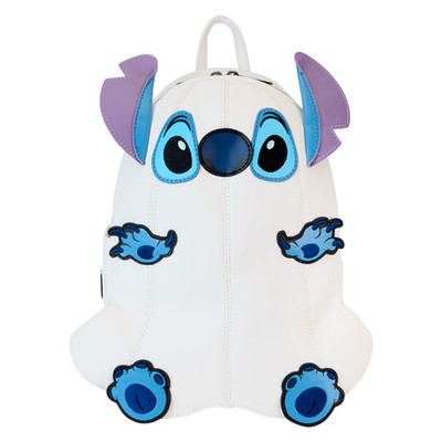 LOUNGEFLY Disney Lilo & Stitch Ghost - Mini Rucksack leuchtet im Dunkeln