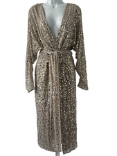 NWT! ASOS DESIGN Lt. Gray Sequin Dress, Size 12 Disco, Party Diva New Year