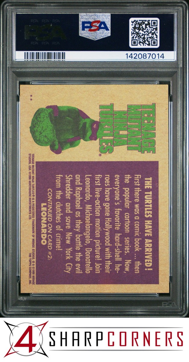 タレントカード jn 1990 TOPPS TEENAGE MUTANT NINJA TURTLES TITLE CARD POP 5 PSA 8 | eBay