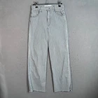 Reformation Womens High-Waisted Flood Fiji Striped Denim Jeans Size 26