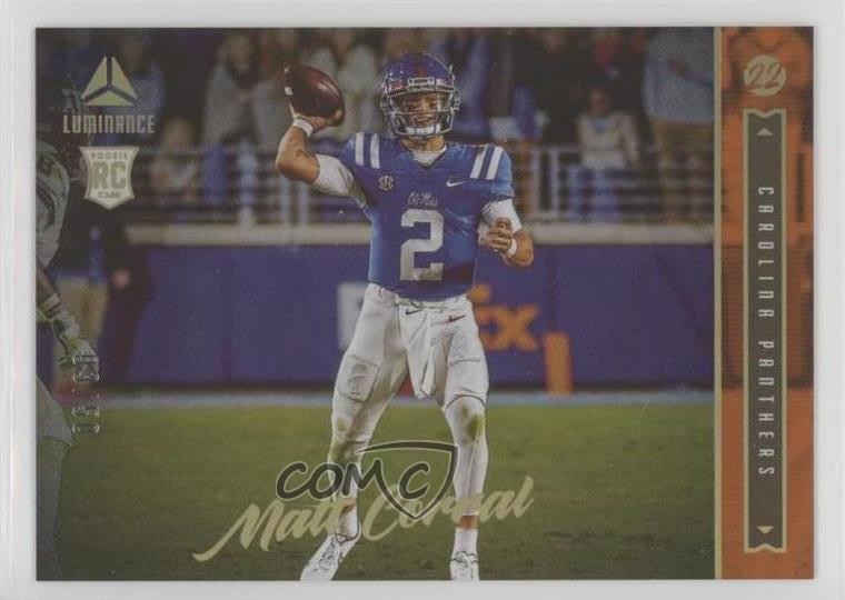 2022 Panini Luminance Rookie Orange 3/50 Matt Corral #176 Rookie RC 0x3i