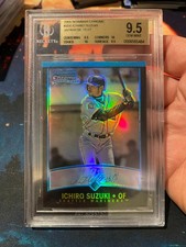2001 Bowman Chrome Refractor Japanese Ichiro Suzuki BGS 9.5 Quad++