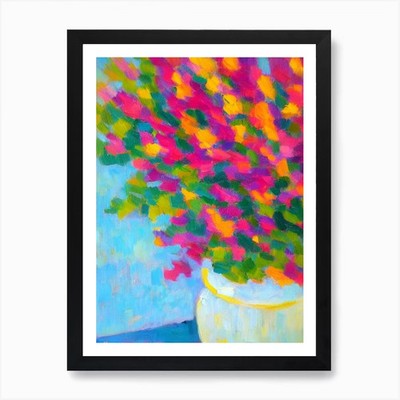 Immerwährende Blumen in einer Vase Matis gerahmt Wandbild Poster Leinwanddruck Bild