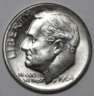 1964-D Roosevelt Dime - BU - #1505E - Stock Photo - FREE SHIPPING