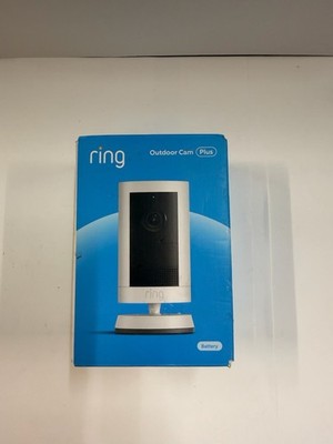 Ring Outdoor Cam Plus Battery 2K HD Smart Security Camera -White (G12)