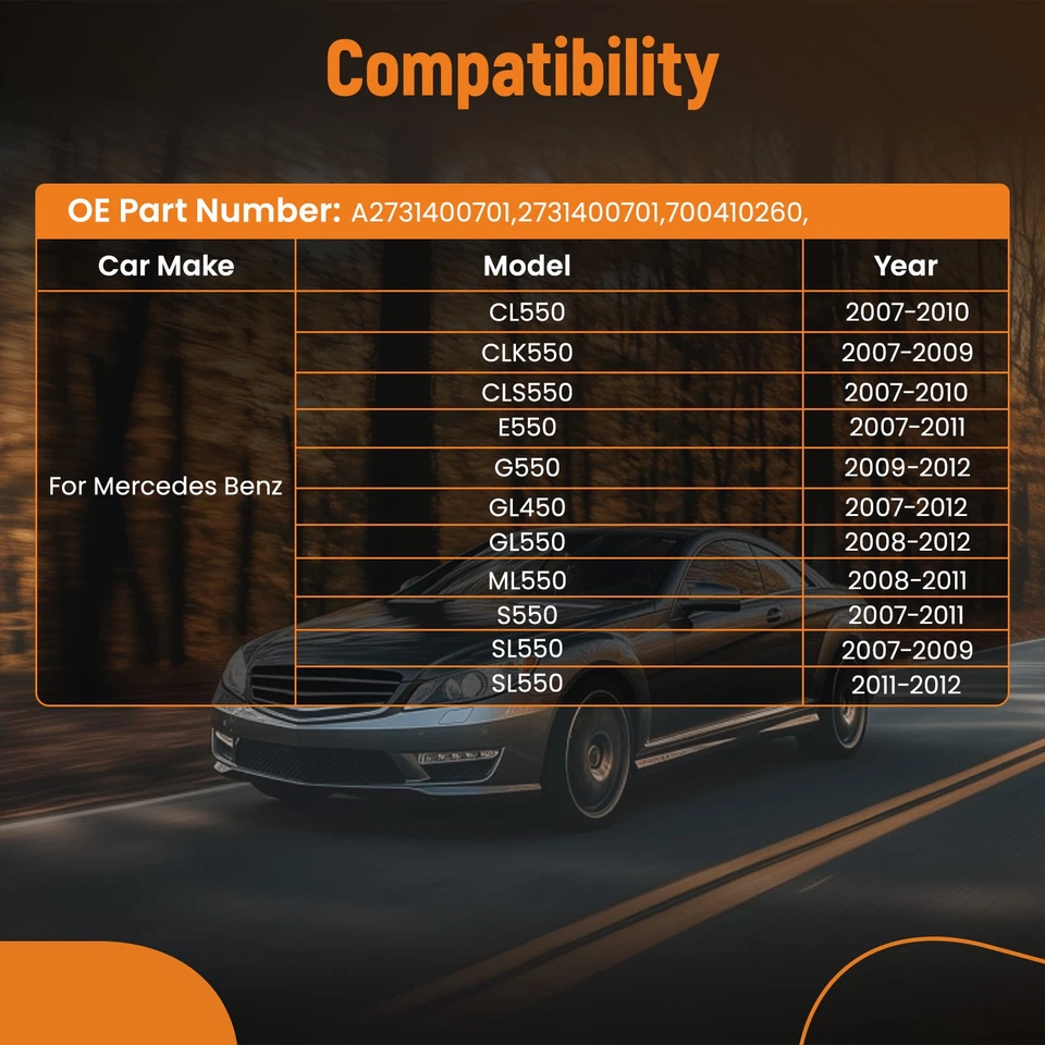 Colector de admisión para Mercedes-Benz CL550 CLK55 E550 G550 GL450 ML550 A2731400701 Foto 2 de 4