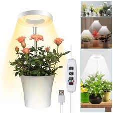 Full Spectrum Plant Grow Light for Indoor Plant Desk LED Grow Light with Timer