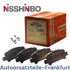 NISSHINBO Bremsbeläge HINTEN für SUBARU FORESTER IMPREZA LEGACY OUTBACK