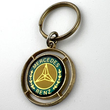 Vintage 1980s Mercedes Benz Keychain By 9-5 Industries Usa Gold Tone Vintage 1980s Mercedes Benz Keychain By 9-5 Industries Usa Gold Tone