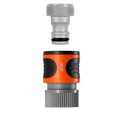 Gardena 36944 5/8 in. Nylon/ABS Male Hose Connector with Water Stop