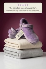 Crocs Classic Lined Clog Purple Faux Fur Women's Slipper Lined Adjustable Strap