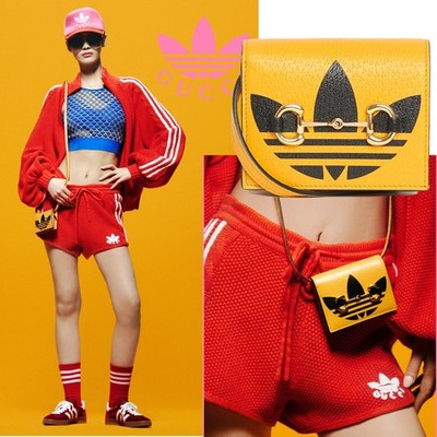 GUCCI 702248 ADIDAS X CARD CASE TREFOIL HORSEBIT MINI