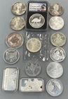 15 Troy Ounces .999 Silver Coins Bars Rounds nice mix L24217