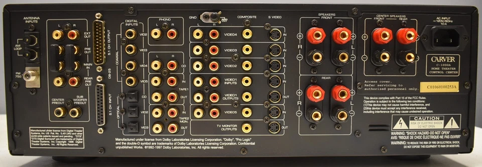 Carver C-1000 Home Theater Control Center - Image 2 of 4