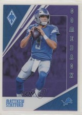 2019 Panini Phoenix Comeback Purple 16/149 Matthew Stafford #7 5x8