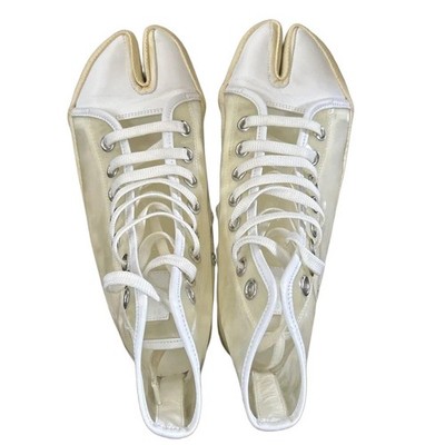 Maison Margiela Tabi High-Cut Sneakers PVC Black Women's Size EU37/US7