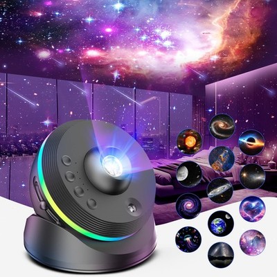 13 in 1 Planetarium Star Projector Starry Sky Night Light with Solar System Moon