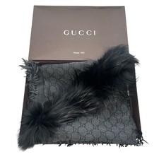Authentic Gucci GG Monogram Fur Color Black All-Over Print from Japan Fashion