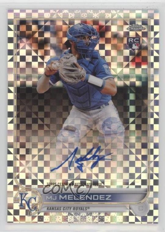 2022 Topps Chrome Update X-Fractor /125 MJ Melendez #AC-MJM Rookie Auto RC 1d5q