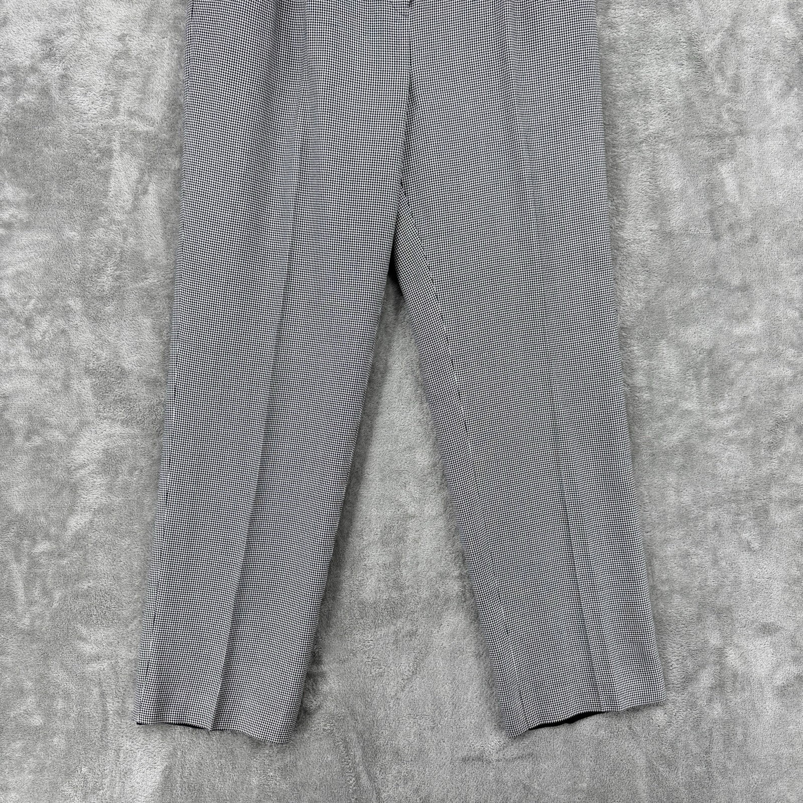 Le Suit Pant Suit 8 Houndstooth Pleated Blazer Preppy Career Office Academia