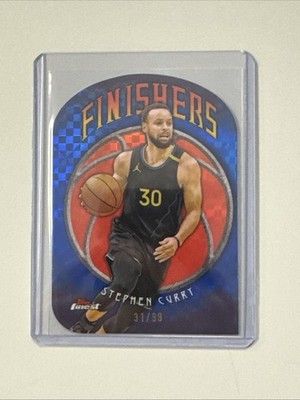 2024-25 Topps Finest Stephen Curry Finishers Blue Xfractor /99 | eBay