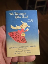 Vintage Unused 1953 Norcross Blue Book Greeting Card Calendar Booklet St LOUIS