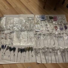 Job lot Pearl Diamante Crystal Effect Sprays wedding flowers bouquet corsage