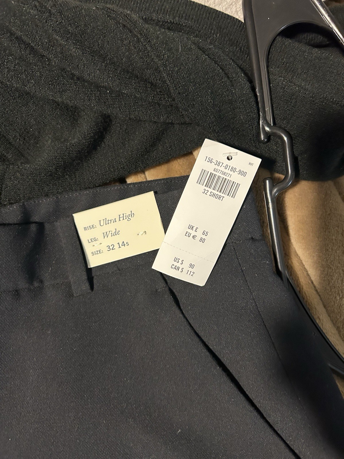 Abercrombie & Fitch - Women's Sloane Tailored Wide Leg Pant - Size 34 / 18 Short