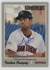 2019 Topps Heritage Minor League Edition Real One Tristan Pompey Auto 02l6