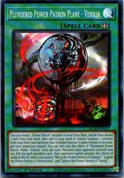 Plundered Power Patron Plane - Vidolia - BLZD-EN057 - Super Rare - 1st Edition - Blazing Dominion