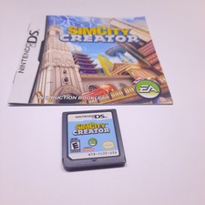 SimCity Creator (Nintendo DS) w/ Manual EA NO CASE - Read