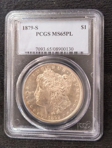 1879-S Morgan Silver Dollar $1 PCGS MS 65 PROOF LIKE PROOFLIKE (PL)