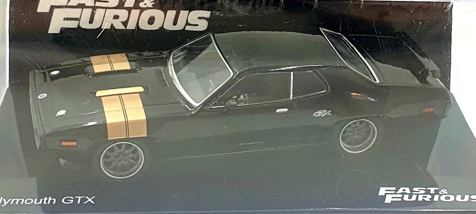 DeAgostini 1/43 Scale F220CMC016 Fast and Furious Plymouth GTX - Black — 第 4/4 张图片
