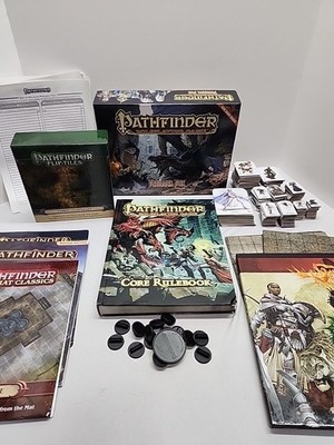 Pathfinder RPG Lot   Beginner Box, Core Books, Flip-Mats, Plaguestone, Rulebooks