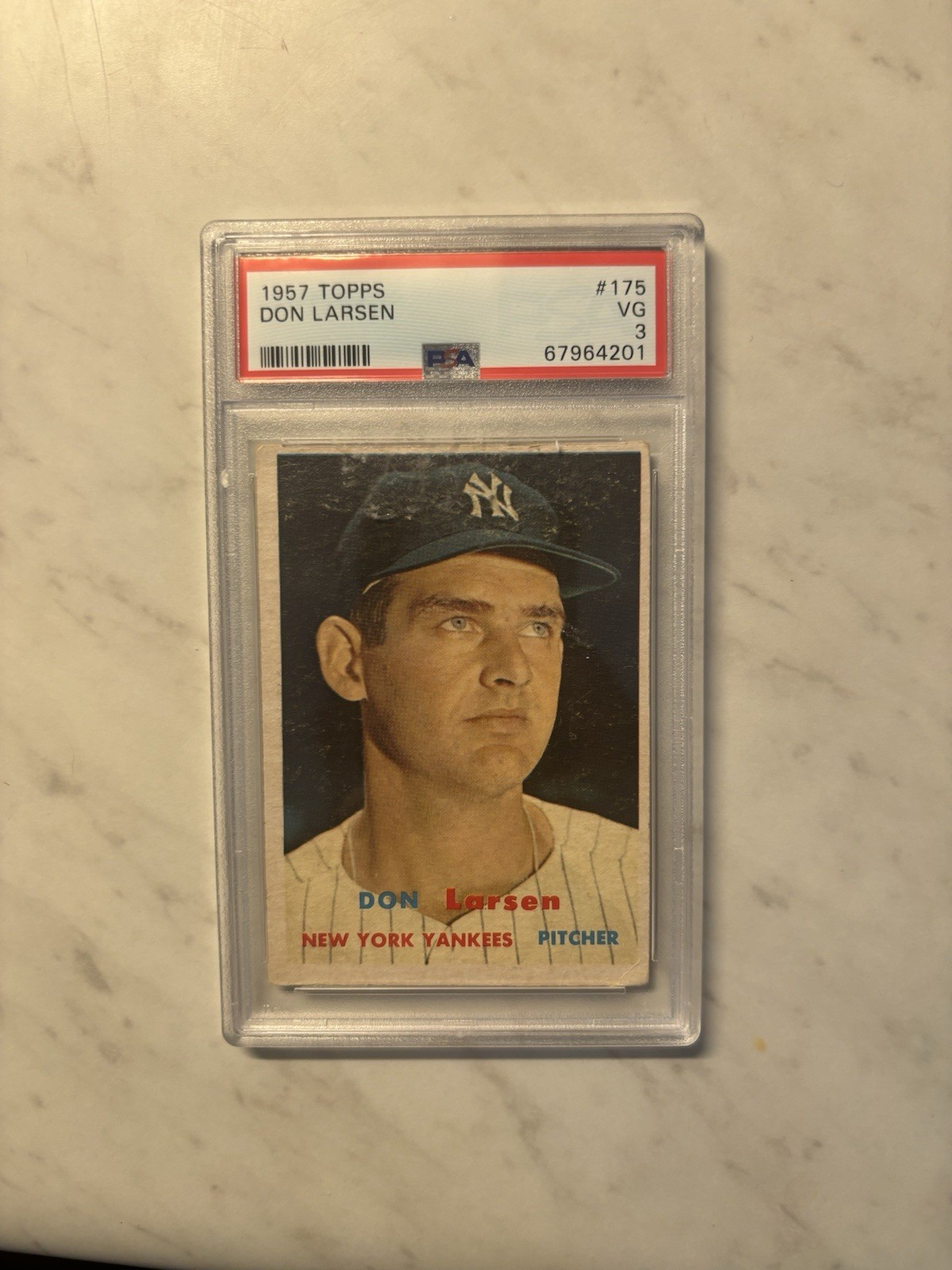 1957 Topps #175 Don Larsen Yankees PSA 3