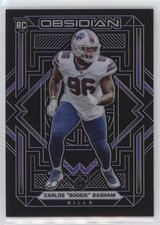 2021 Obsidian Rookies Electric Etch Purple 65/100 Carlos Basham Jr Boogie 16wc