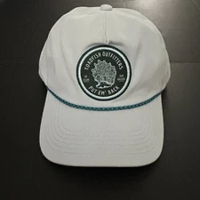 Toadfish Outfitters Put Em Back Hat Cap Snapback NEW Gray Blue Patch Rope Cloth